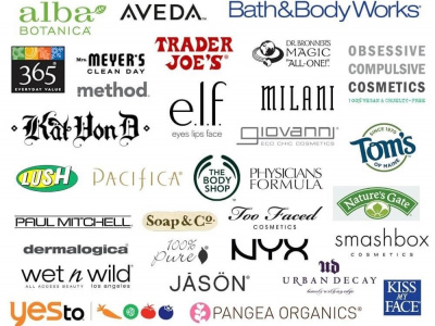 Brands that DO NOT use animals for testing.